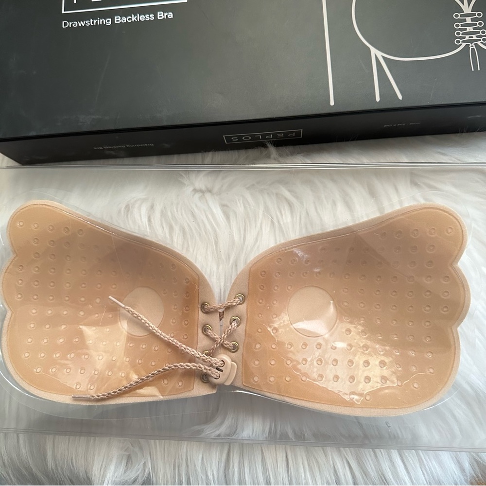 Peplos Drawstring Backless Bra - Picture 3 of 7
